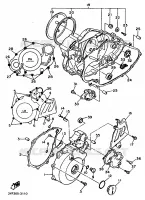 COVER   ENGINE 1 for Yamaha XT 1993