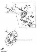REAR BRAKE CALIPER / DISC for Yamaha XT 1993