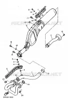 EXHAUST for Yamaha XT 1989