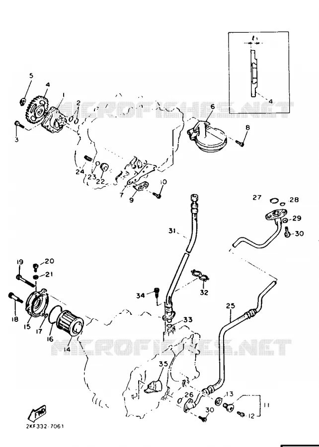 OIL PUMP Yamaha MOTO 600 1987 XT  XT600N