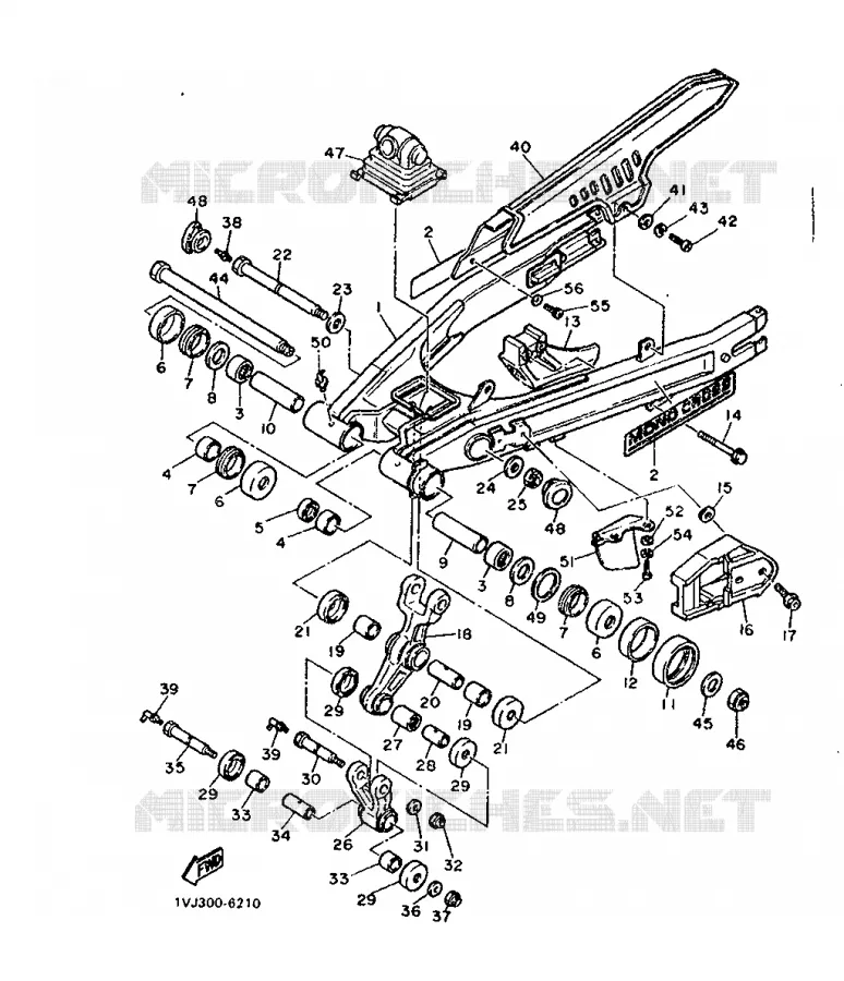 SWINGARM Yamaha MOTO 600 1986 XTZ  XT600Z