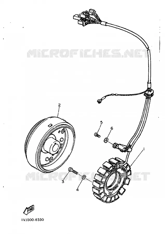 IGNITION Yamaha MOTO 600 1986 XTZ  XT600Z