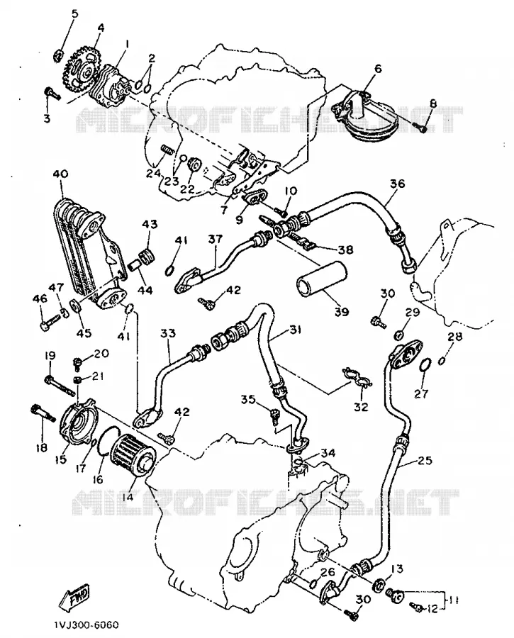 OIL PUMP Yamaha MOTO 600 1986 XTZ  XT600Z