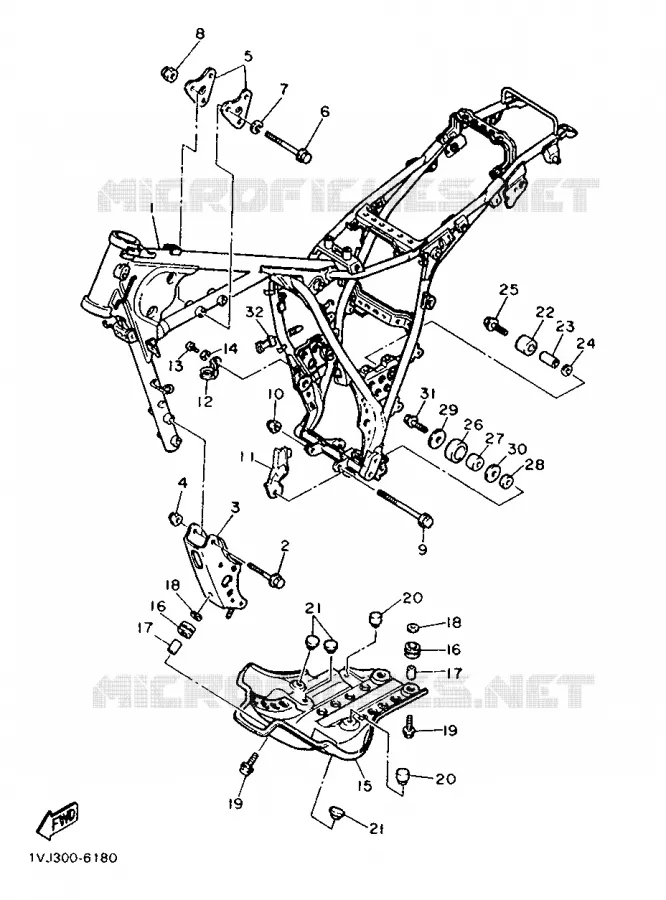 FRAME Yamaha MOTO 600 1986 XTZ  XT600Z