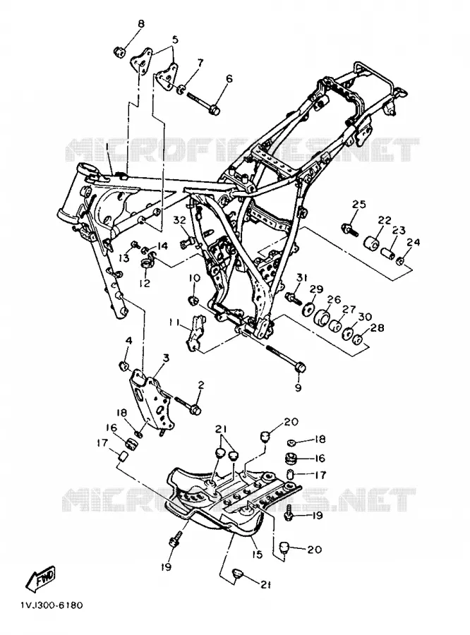 FRAME Yamaha MOTO 600 1986 XTZ  XT600Z
