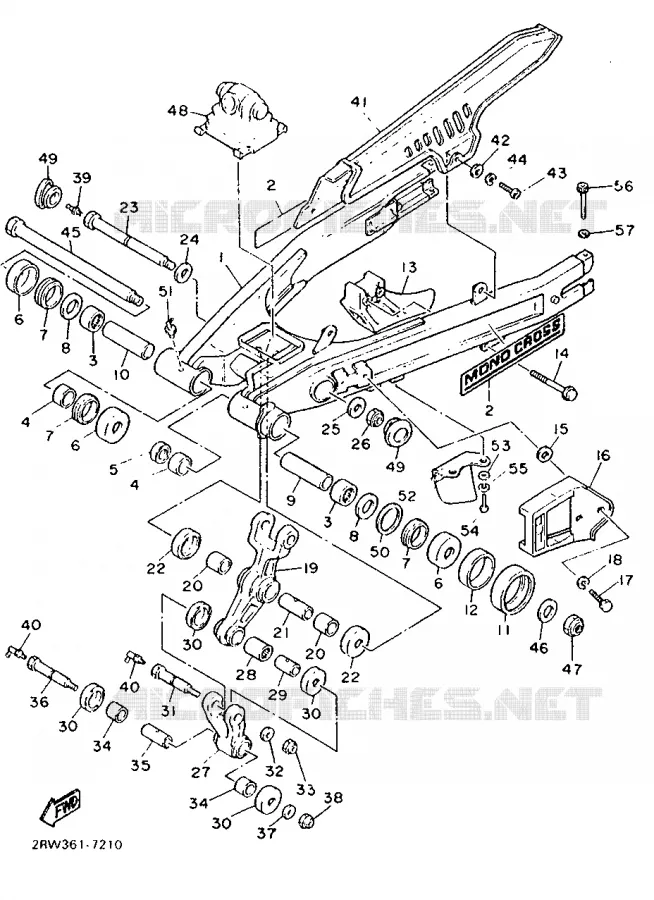 SWINGARM Yamaha MOTO 600 1986 XTZ  XT600Z
