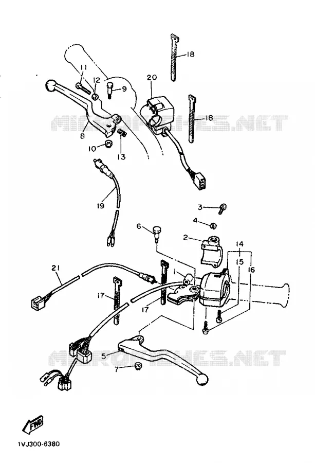 SWITCH / LEVER Yamaha MOTO 600 1986 XTZ  XT600Z