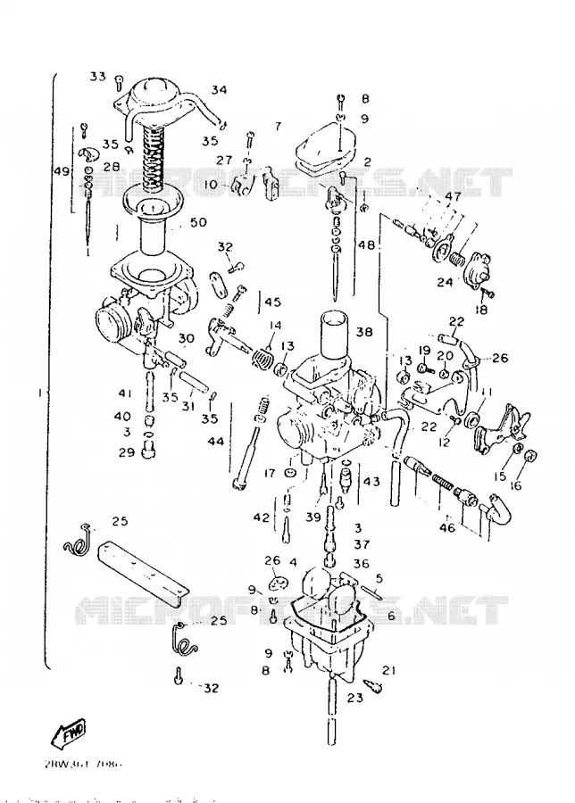 CARBURETOR Yamaha MOTO 600 1987 XTZ  XT600Z