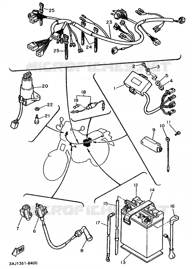 ELECTRICAL 1 Yamaha MOTO 600 1988 XTZ  XT600Z