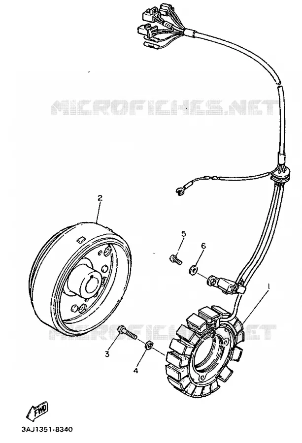 IGNITION Yamaha MOTO 600 1989 XTZ  XT600Z