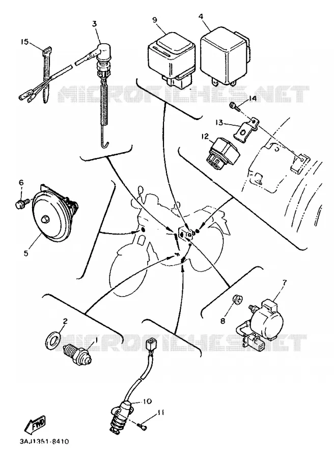 ELECTRICAL 2 Yamaha MOTO 600 1989 XTZ  XT600Z
