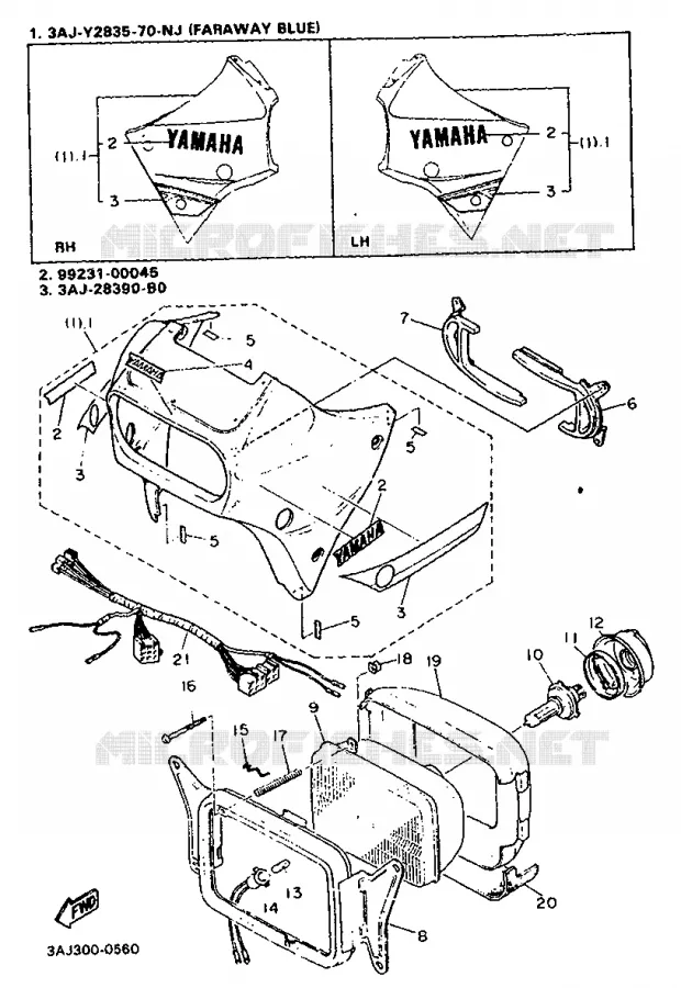 OPTIONAL PARTS Yamaha MOTO 600 1990 XTZ  XT600Z