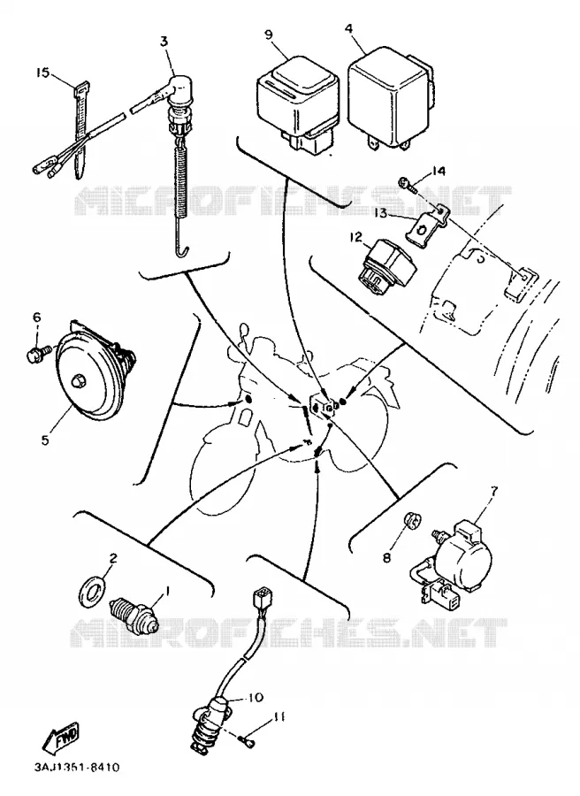 ELECTRICAL 2 Yamaha MOTO 600 1990 XTZ  XT600Z