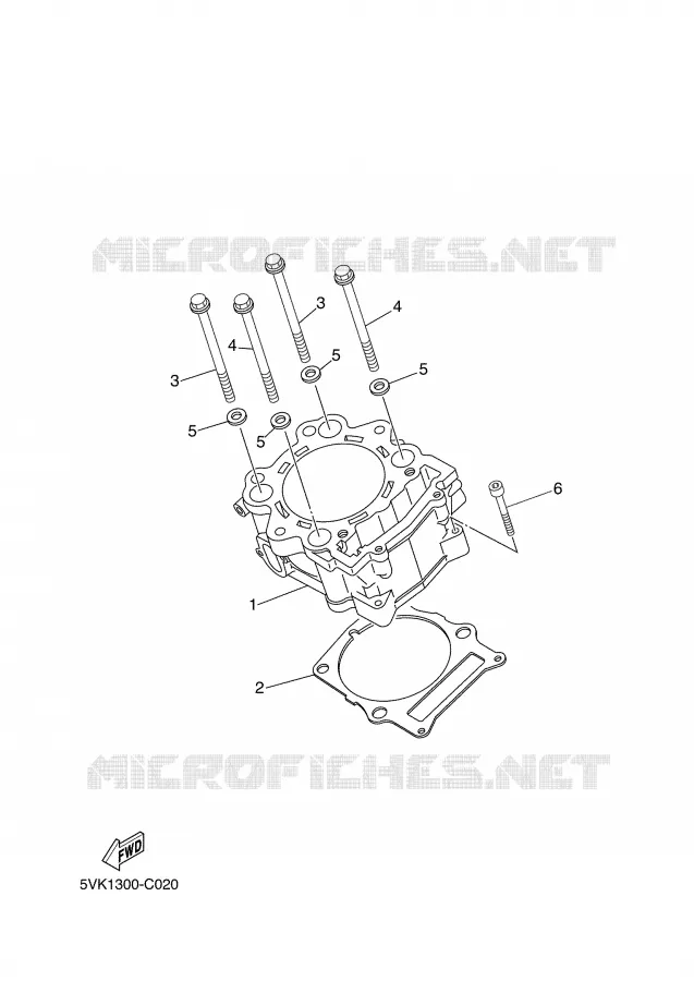 CYLINDER Yamaha MOTO 660 2004 XTR  XT660R