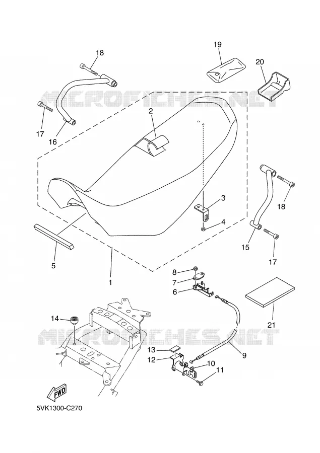 SEAT Yamaha MOTO 660 2004 XTR  XT660R