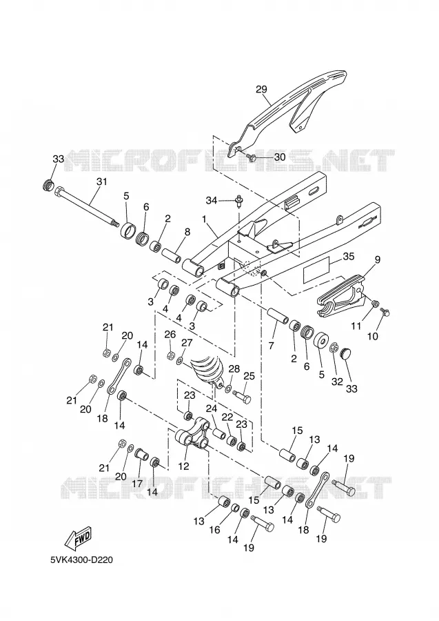 SWINGARM Yamaha MOTO 660 2005 XTR  XT660R