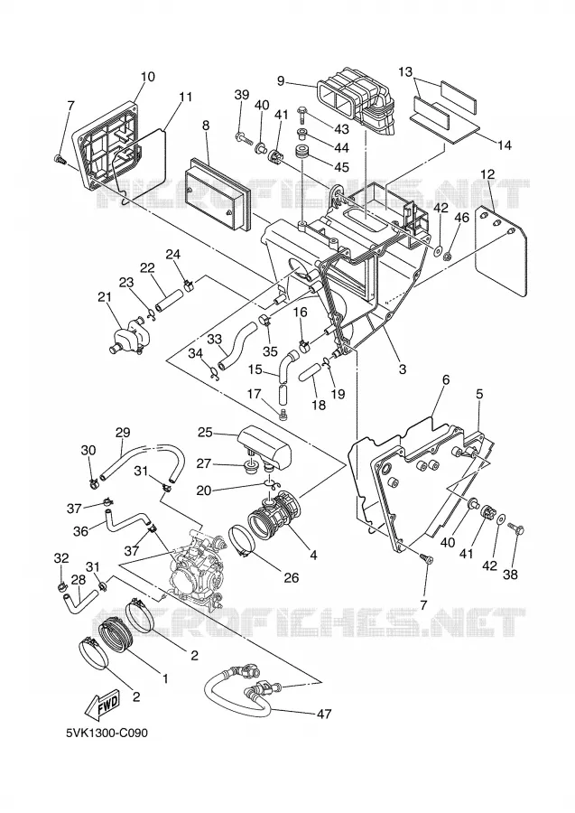INTAKE Yamaha MOTO 660 2006 XTR  XT660R