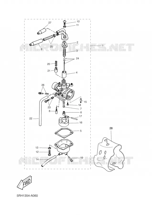 CARBURETOR Yamaha SCOOTER 50 2006 NEXT GENERATION  CW50RS
