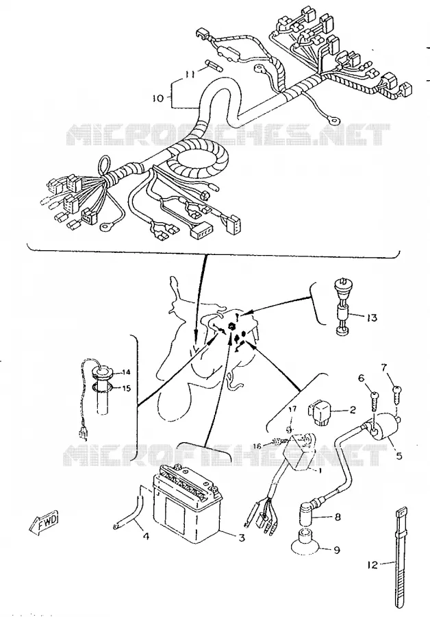 ELECTRICAL 2 Yamaha SCOOTER 50 1996 ROCKET  CW50RSP