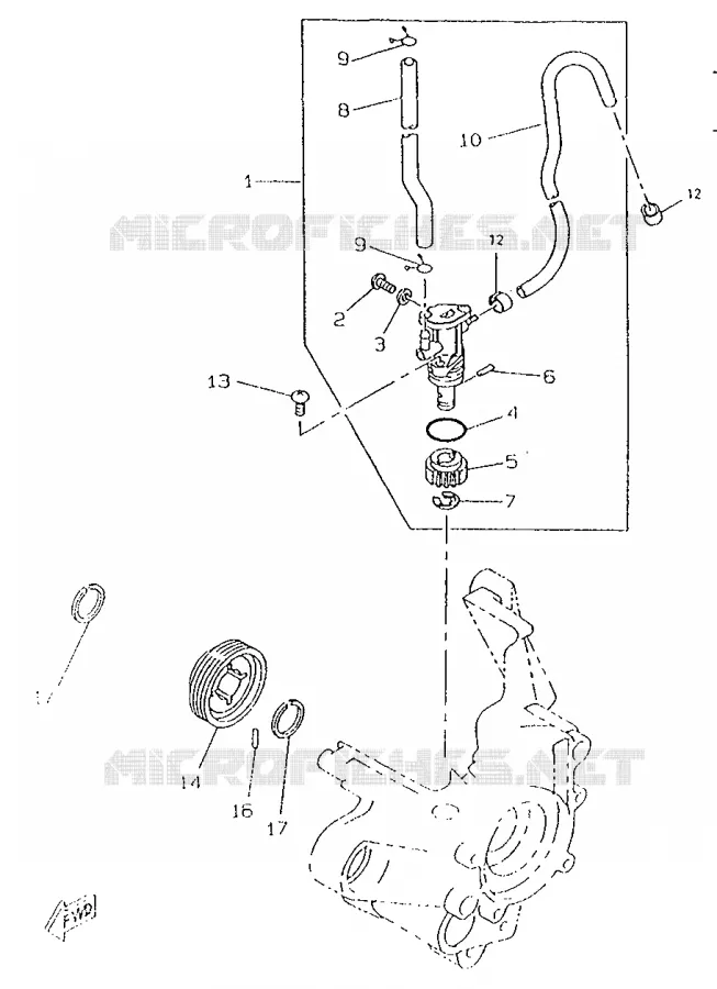 OIL PUMP Yamaha SCOOTER 50 1996 ROCKET  CW50RSP