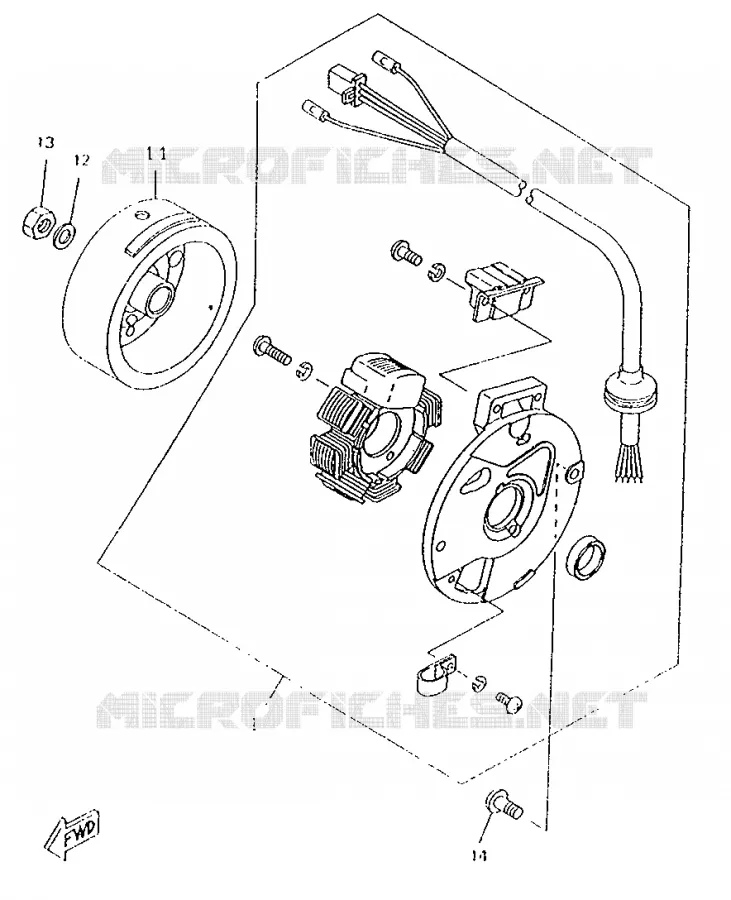 IGNITION Yamaha SCOOTER 50 1996 ROCKET  CW50RSP