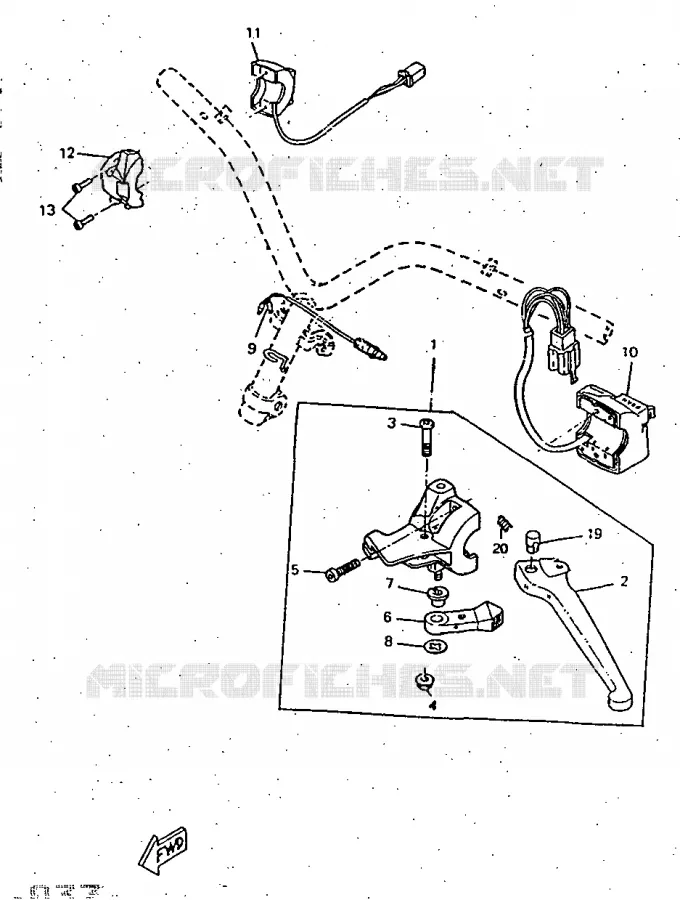 SWITCH / LEVER Yamaha SCOOTER 50 1997 ROCKET  CW50RSP