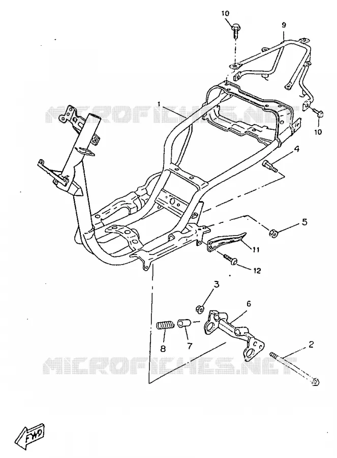 FRAME Yamaha SCOOTER 50 1998 ROCKET  CW50RSP