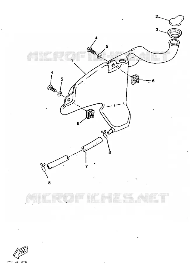 FUEL TANK Yamaha SCOOTER 50 1998 ROCKET  CW50RSP