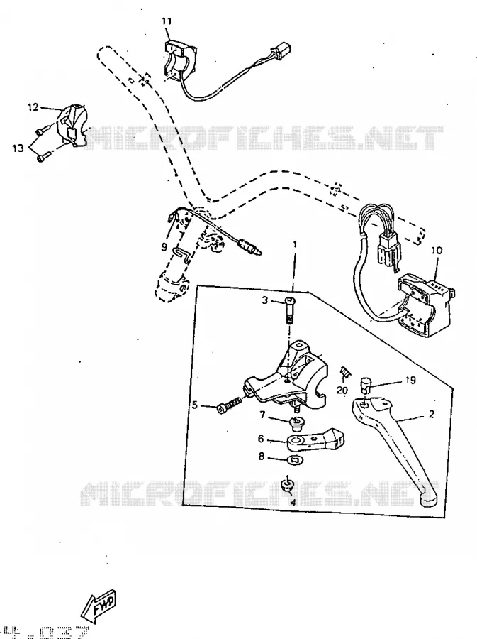 SWITCH / LEVER Yamaha SCOOTER 50 1998 ROCKET  CW50RSP