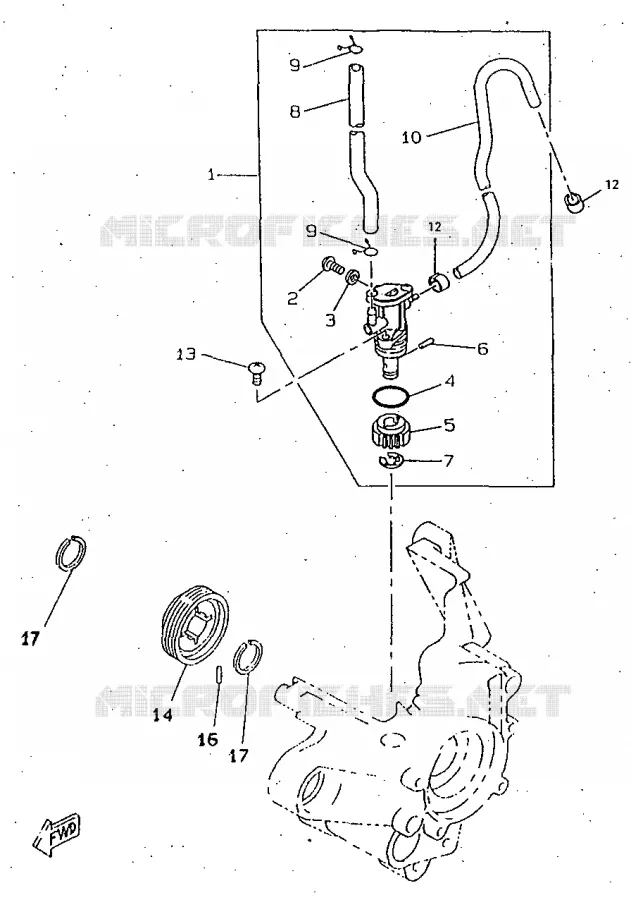 OIL PUMP Yamaha SCOOTER 50 1998 ROCKET  CW50RSP