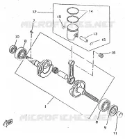 CRANKSHAFT / PISTON for Yamaha BOOSTER 1997