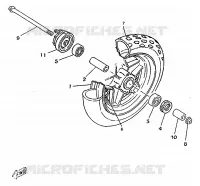 FRONT WHEEL for Yamaha BOOSTER 1997