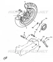 REAR WHEEL for Yamaha BOOSTER 1997