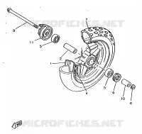 FRONT WHEEL for Yamaha BOOSTER 1997