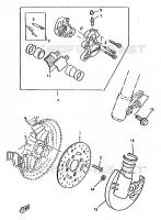 FRONT BRAKE CALIPER for Yamaha BOOSTER 1997