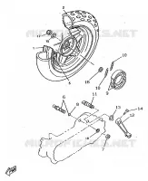 REAR WHEEL for Yamaha BOOSTER 1997