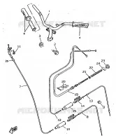 HANDLEBAR & CABLES for Yamaha BOOSTER 1997