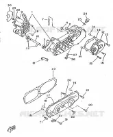 CRANKCASE for Yamaha BOOSTER 1997