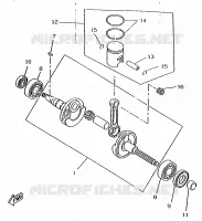 CRANKSHAFT / PISTON for Yamaha BOOSTER 1997