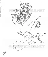 REAR WHEEL for Yamaha BOOSTER 1997