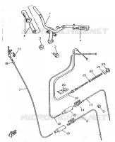 HANDLEBAR & CABLES for Yamaha BOOSTER 1997