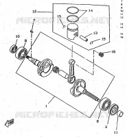 CRANKSHAFT / PISTON for Yamaha BOOSTER 1997