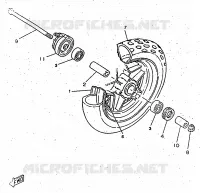 FRONT WHEEL for Yamaha BOOSTER 1997