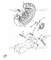 REAR WHEEL for Yamaha BOOSTER 1997