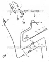 HANDLEBAR & CABLES for Yamaha BOOSTER 1997