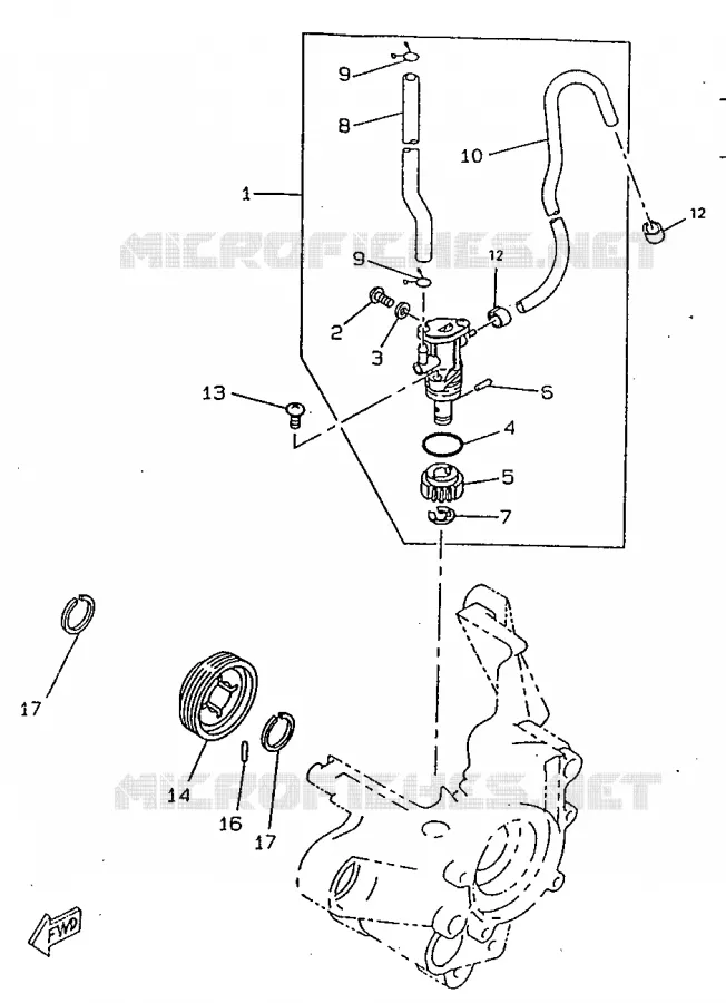 OIL PUMP Yamaha SCOOTER 50 1998 BOOSTER  CW50RSX