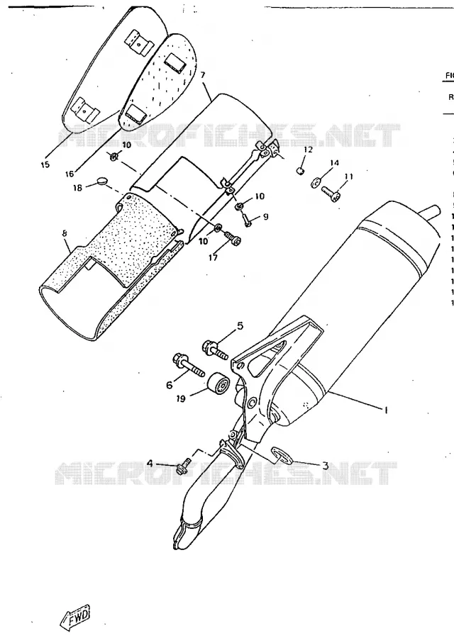 EXHAUST Yamaha SCOOTER 50 1998 BOOSTER  CW50RSX