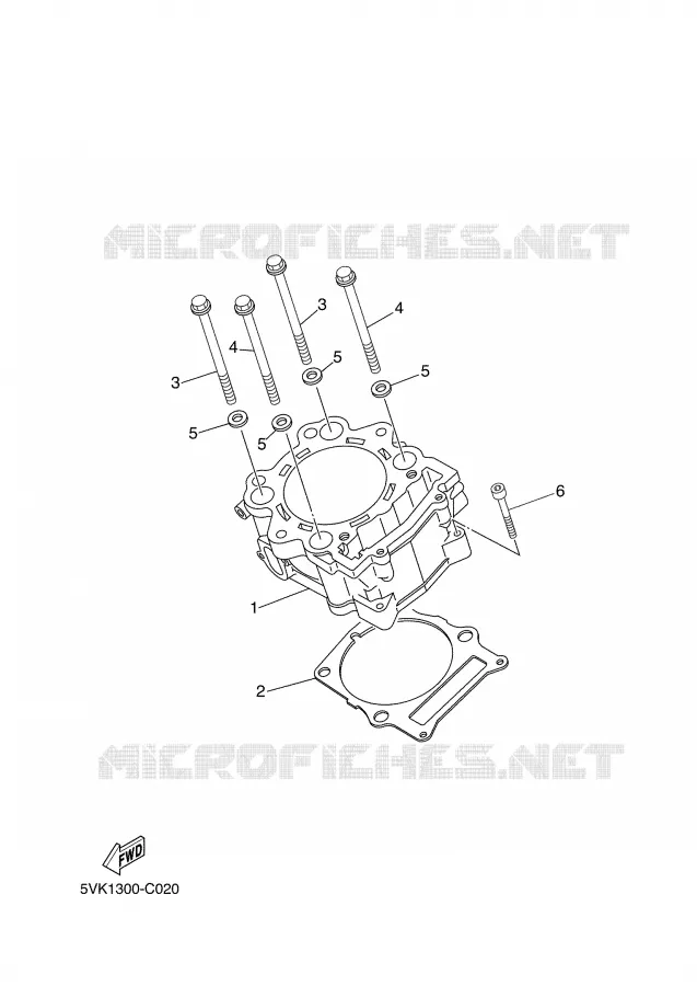 CYLINDER Yamaha MOTO 660 2006 XTR  XT660R