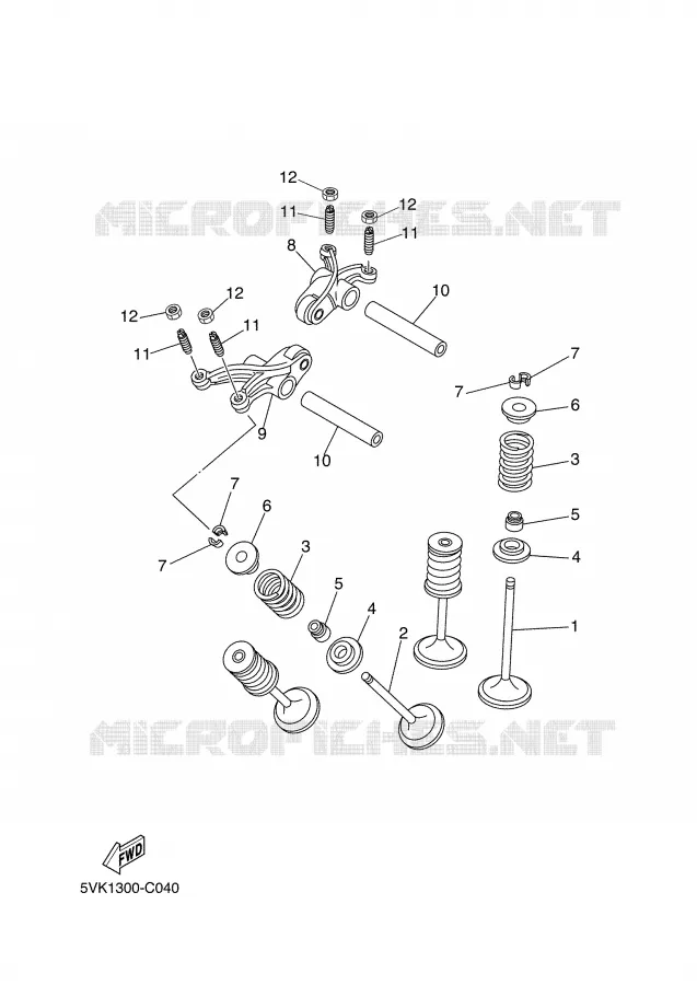 VALVE Yamaha MOTO 660 2007 XTR  XT660R