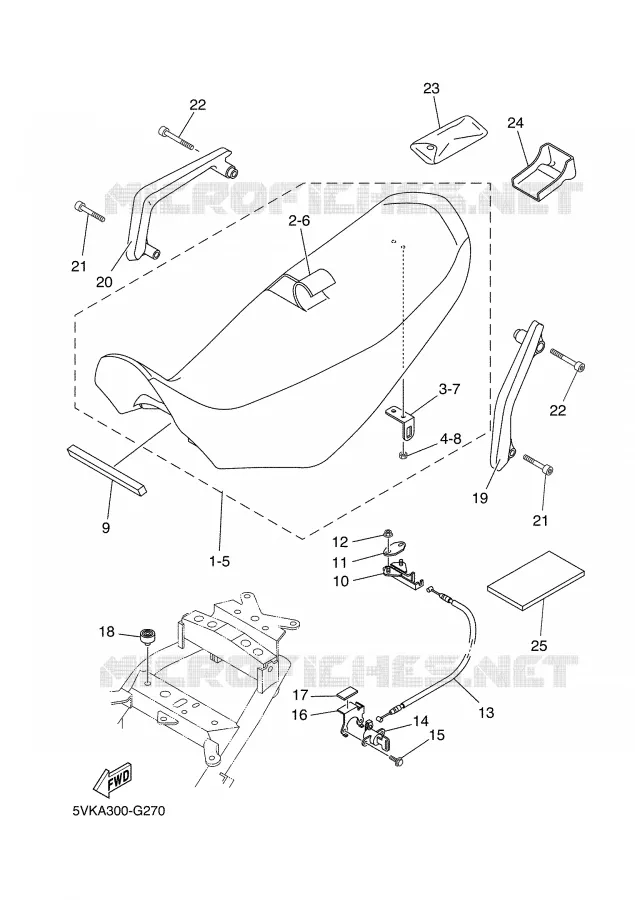 SEAT Yamaha MOTO 660 2008 XTR  XT660R
